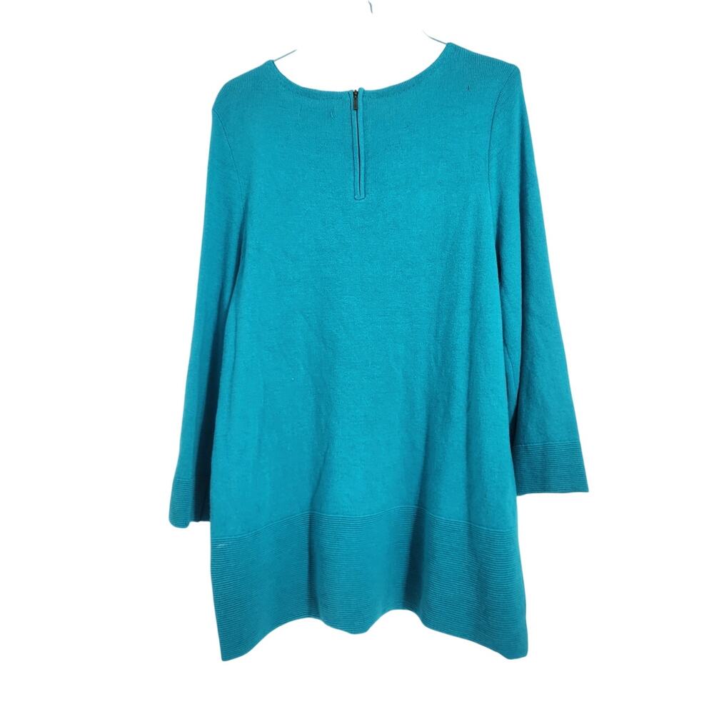 Kim Rogers Blue Sweater - Women's XL Extra Large - Picture 2 of 3